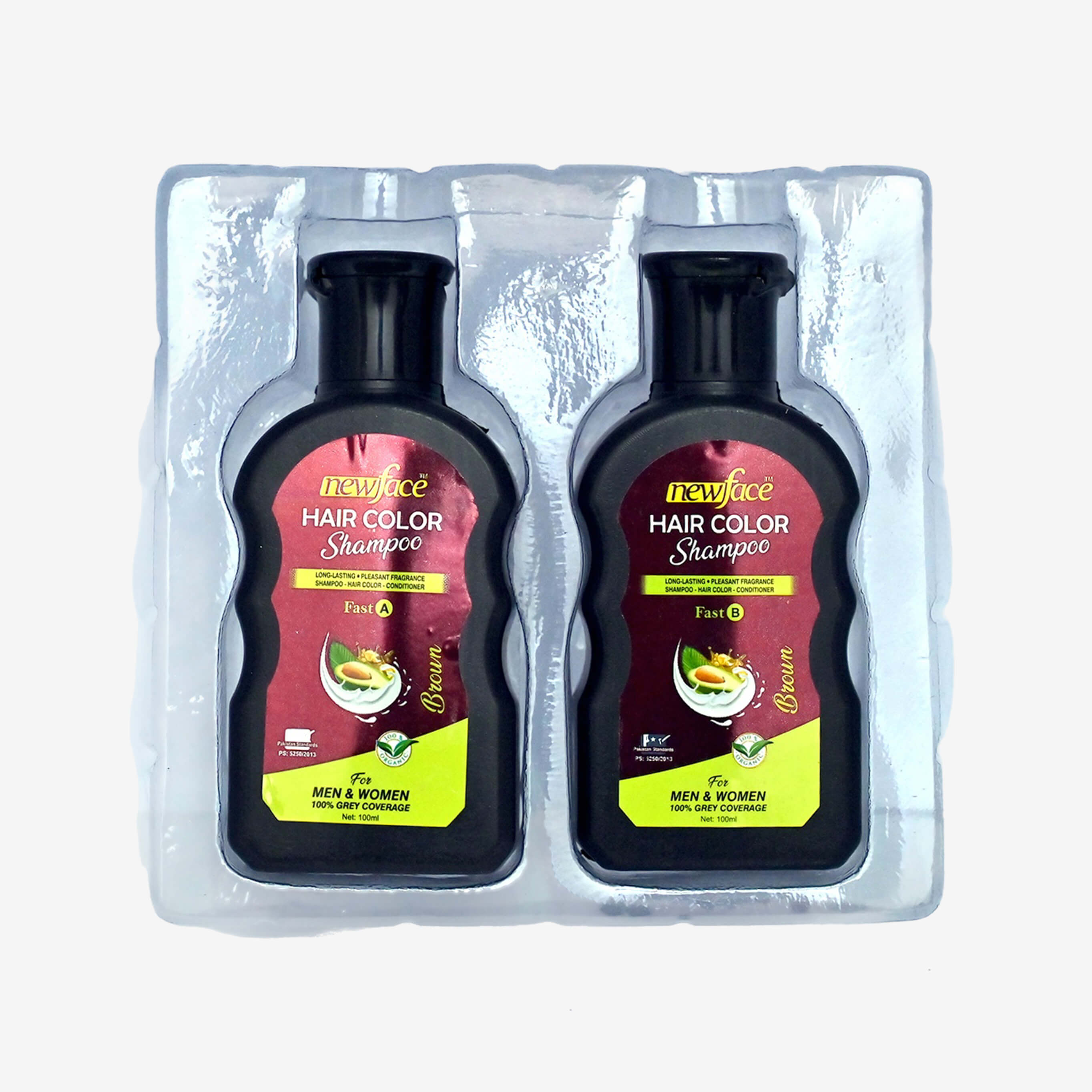 New Face Hair Color Shampoo | Brown