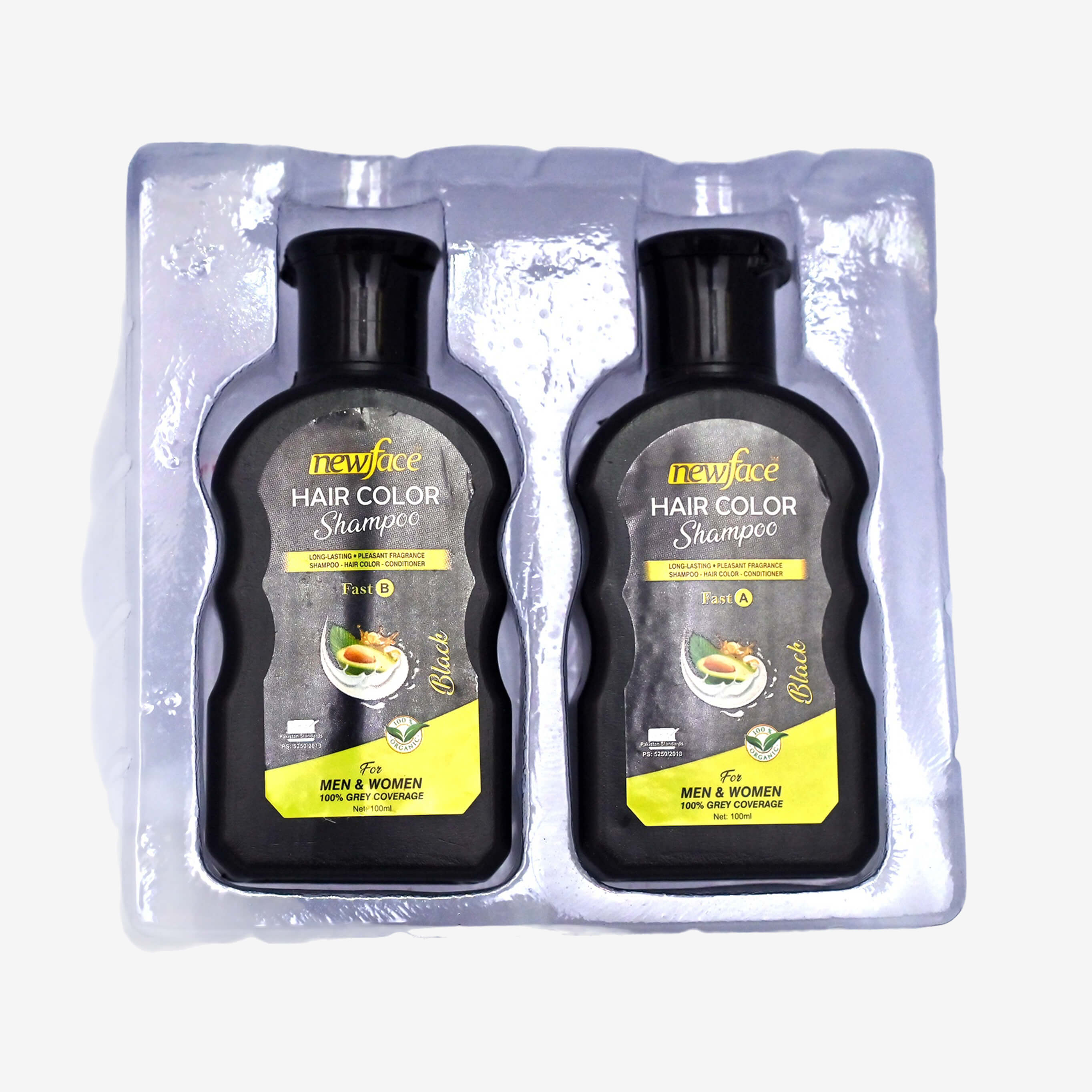 New Face Hair Color Shampoo | Black
